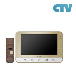 Комплект видеодомофона CTV (монитор, уличная вызывная панель) 7 дюймов, арт.CTV-DP701